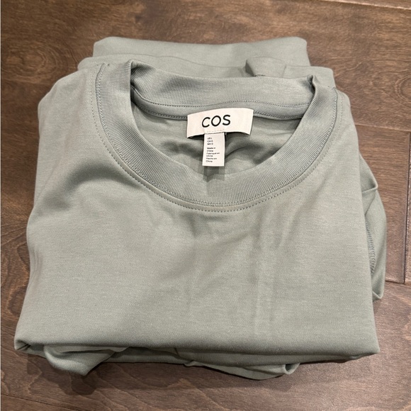 COS MINI T-SHIRT DRESS SIZE LARGE NWOT SAGE GREEN - Picture 4 of 8